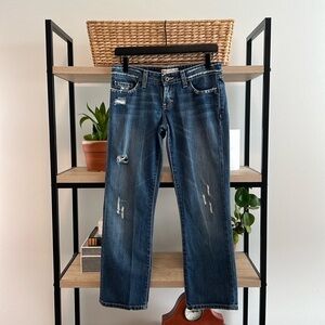 BKE Star Low-Rise Crop Distressed Jeans, 27